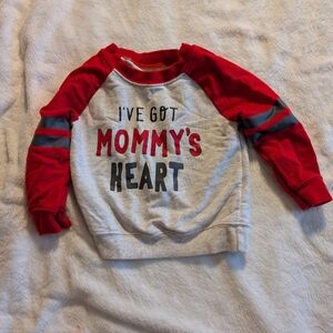 Carter's Red and Gray Sweatshirt - I've Got Mommy's Heart